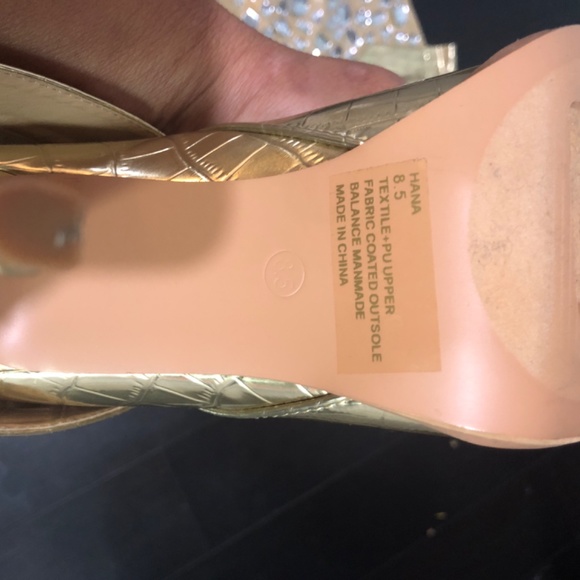 Gold and Rhinestone Boots 8.5 - Picture 4 of 5